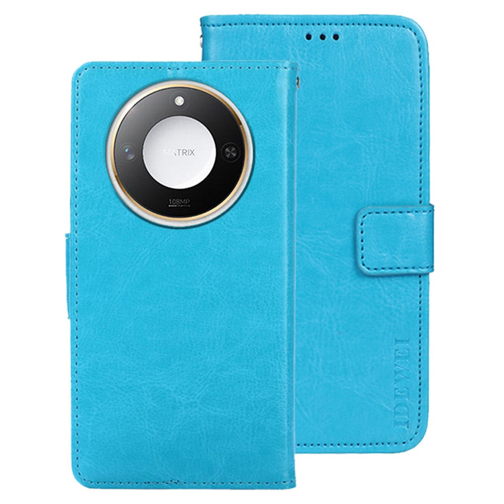 IDEWEI For Honor X60 5G Stand Case Crazy Horse Texture Leather Phone Cover
