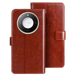 IDEWEI For Honor X60 5G Stand Case Crazy Horse Texture Leather Phone Cover