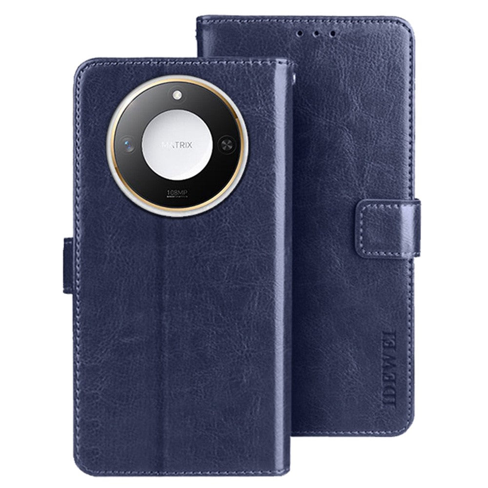 IDEWEI For Honor X60 5G Stand Case Crazy Horse Texture Leather Phone Cover