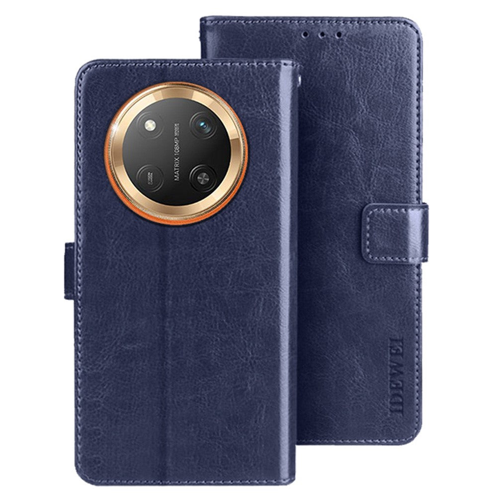 IDEWEI For Honor Magic7 Lite 5G / X9c 5G / X60 Pro 5G Stand Case Crazy Horse Texture Leather Phone Cover