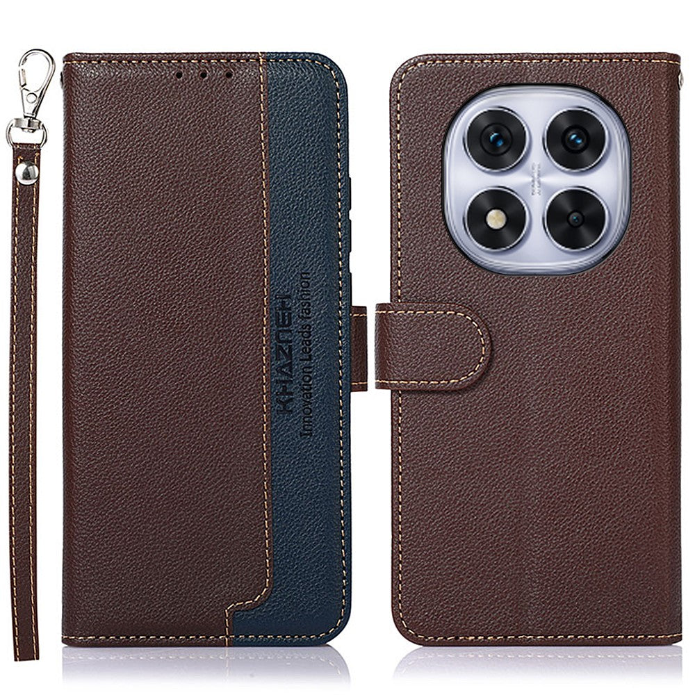 KHAZNEH For Xiaomi Redmi Note 14 Pro 4G Case RFID Blocking Wallet PU Leather Phone Cover