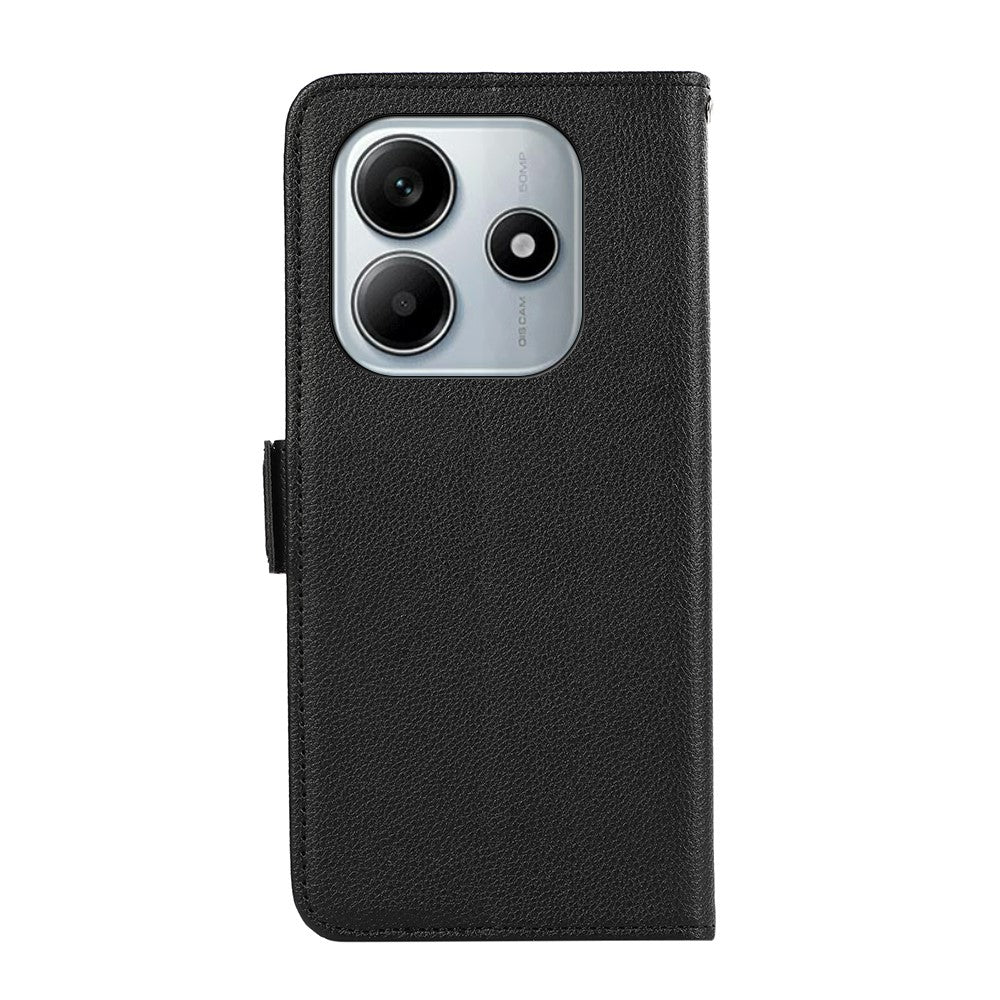 ABEEL For Xiaomi Redmi Note 14 4G (163.25mm) Case Litchi Texture Leather RFID Blocking Phone Cover