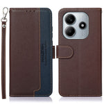 KHAZNEH For Xiaomi Redmi Note 14 4G (163.25mm) Case RFID Blocking Wallet PU Leather Phone Cover