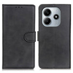 For Xiaomi Redmi Note 14 4G (163.25mm) Stand Wallet Case Cowhide Texture Leather Phone Cover