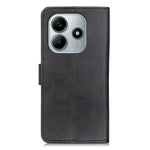 For Xiaomi Redmi Note 14 4G (163.25mm) Stand Wallet Case Cowhide Texture Leather Phone Cover