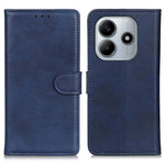 For Xiaomi Redmi Note 14 4G (163.25mm) Stand Wallet Case Cowhide Texture Leather Phone Cover