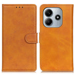 For Xiaomi Redmi Note 14 4G (163.25mm) Stand Wallet Case Cowhide Texture Leather Phone Cover