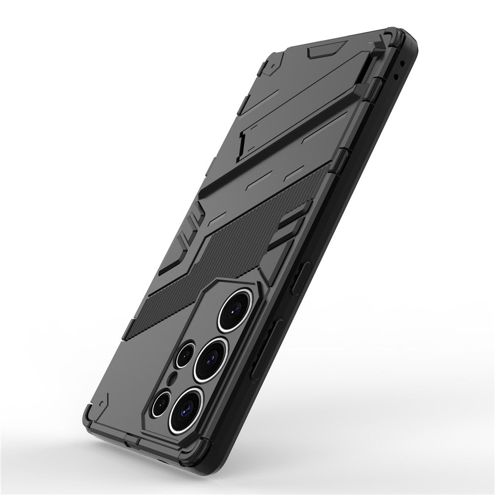 Samsung Galaxy S25 Ultra-skal PC+TPU stötsäkert mobilskal med stöd