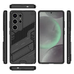 Samsung Galaxy S25 Ultra-skal PC+TPU stötsäkert mobilskal med stöd