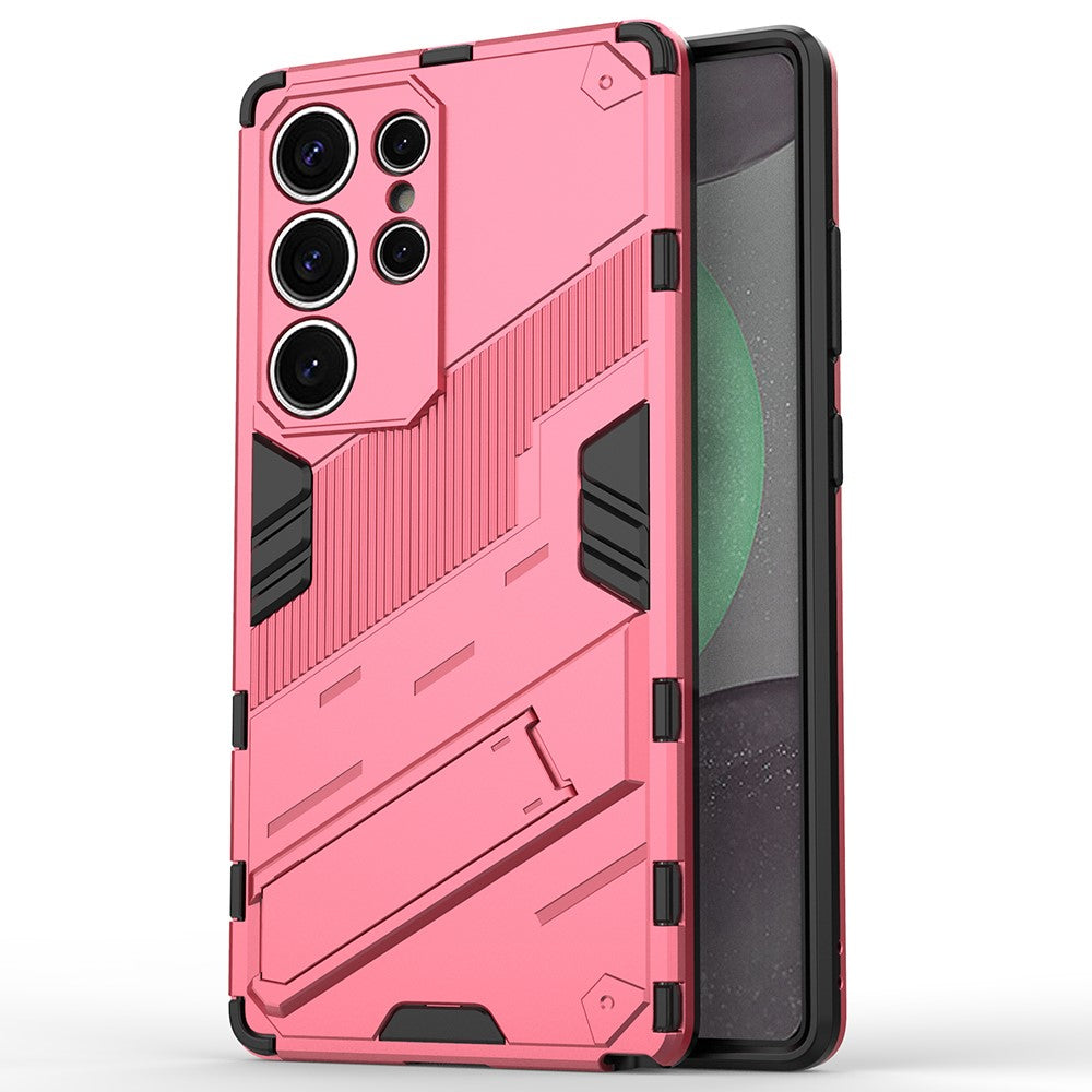 Samsung Galaxy S25 Ultra-skal PC+TPU stötsäkert mobilskal med stöd