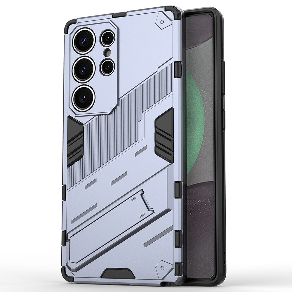 Samsung Galaxy S25 Ultra-skal PC+TPU stötsäkert mobilskal med stöd