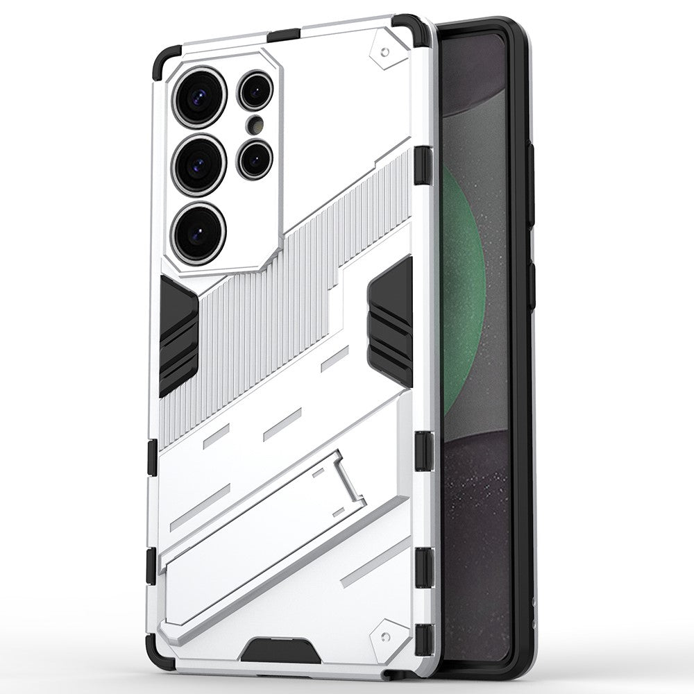 Samsung Galaxy S25 Ultra-skal PC+TPU stötsäkert mobilskal med stöd