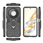 For Honor X60 5G Case Ring Kickstand PC+TPU Protective Phone Cover