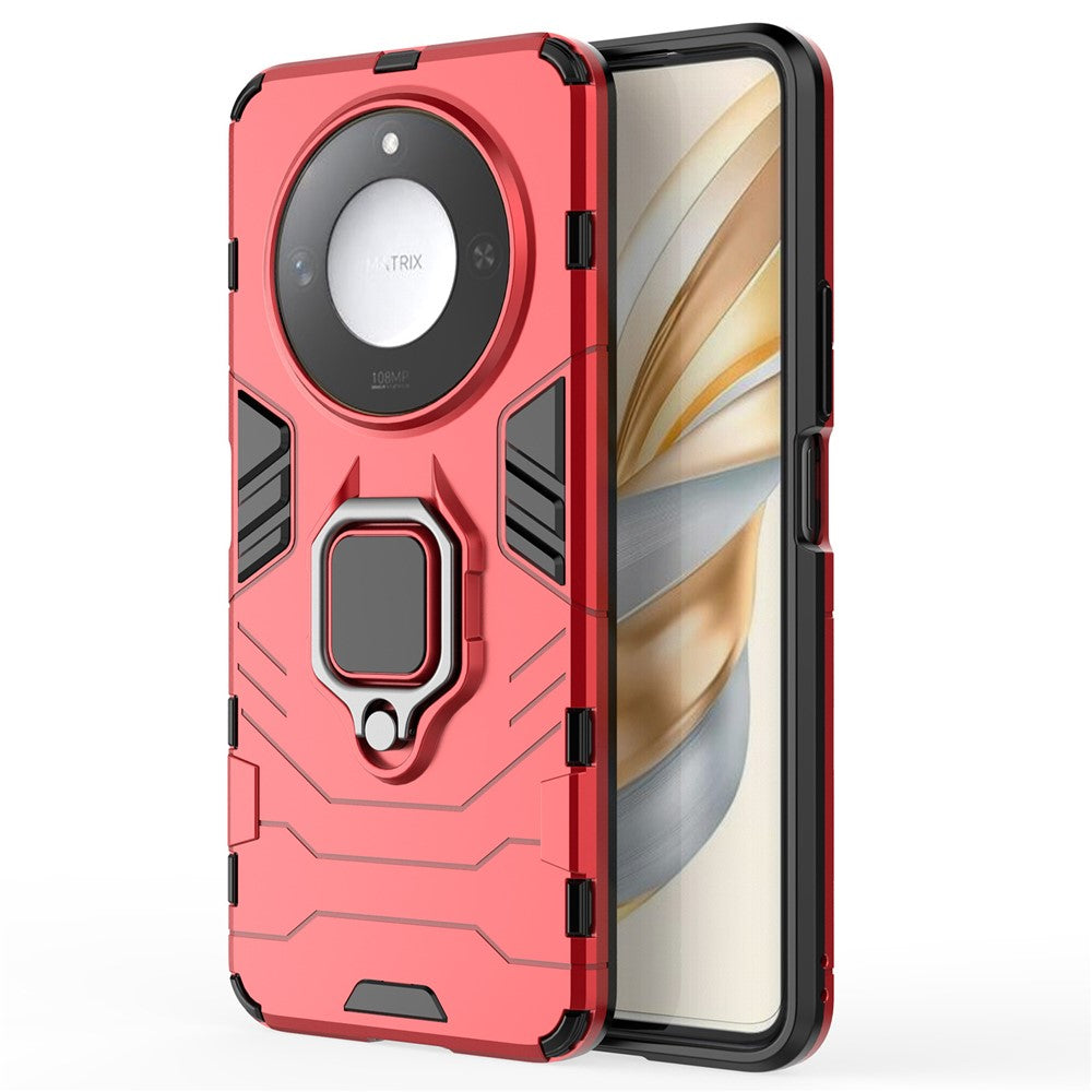 For Honor X60 5G Case Ring Kickstand PC+TPU Protective Phone Cover