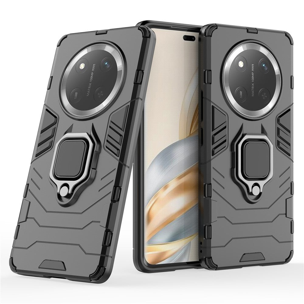 For Honor Magic7 Lite 5G / X9c 5G / X60 Pro 5G Case Ring Kickstand PC+TPU Protective Phone Cover
