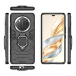 For Honor Magic7 Lite 5G / X9c 5G / X60 Pro 5G Case Ring Kickstand PC+TPU Protective Phone Cover