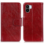 For Xiaomi Redmi A1 4G Anti-scratch Nappa Texture Phone Wallet Case Split Leather Strong Magnetic Clasp Stand Mobile Phone Flip Cover