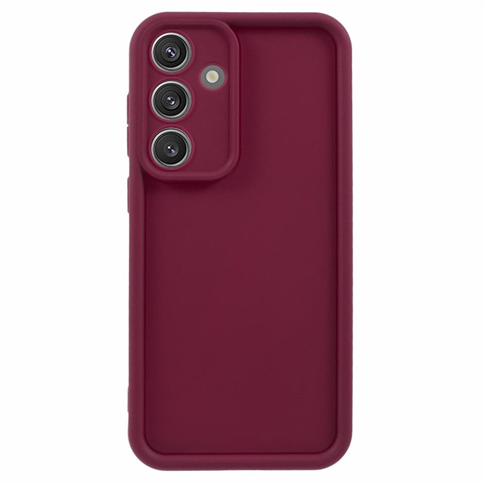 For Samsung Galaxy S25+ Case Grooved Design TPU Anti-Slip Phone Cover