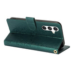 Til Samsung Galaxy A36 5G Etui med Håndrem Blomsterpræg Læderpung Telefoncover