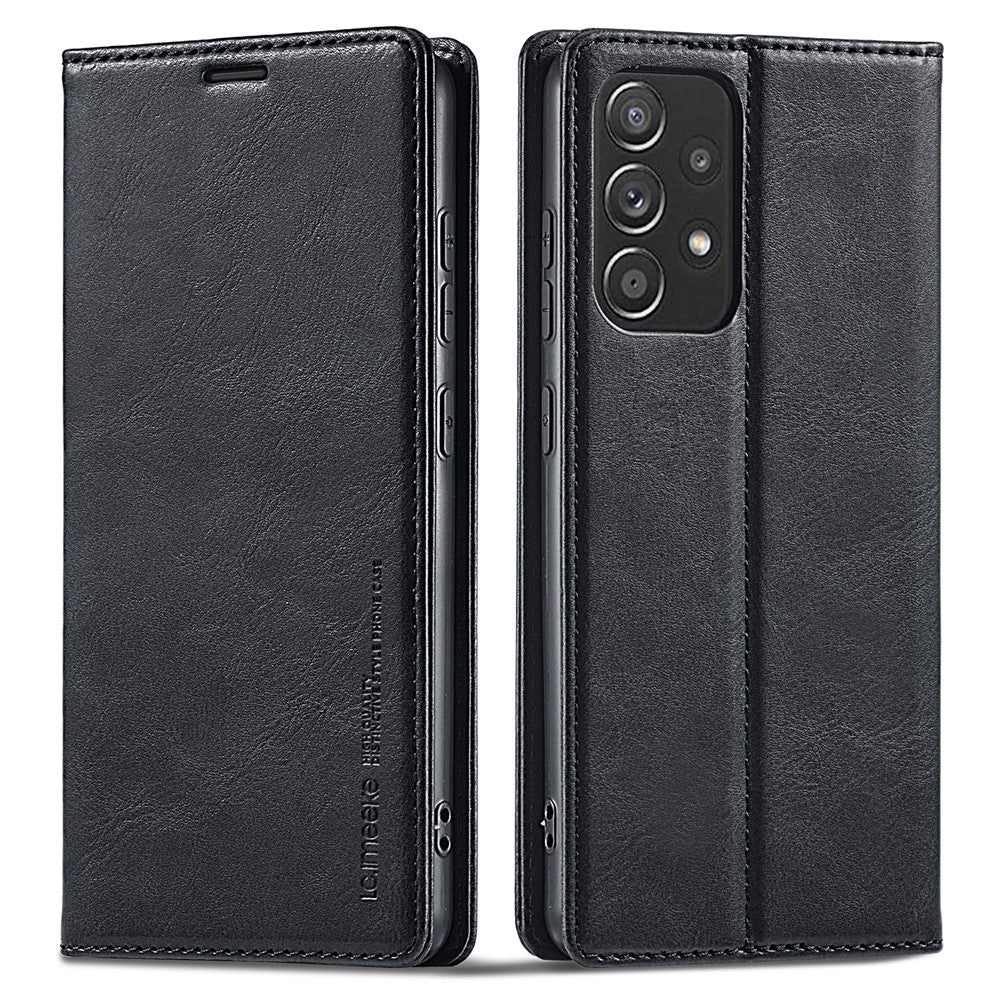 LC.IMEEKE for Samsung Galaxy A52 4G / 5G / A52s 5G Shockproof RFID Blocking Phone Case Phone Flip Wallet Cover with Stand