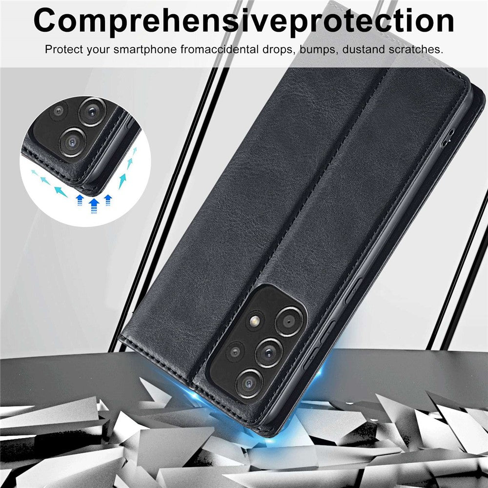 LC.IMEEKE for Samsung Galaxy A52 4G / 5G / A52s 5G Shockproof RFID Blocking Phone Case Phone Flip Wallet Cover with Stand