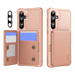 ENKAY För Samsung Galaxy A55 5G Hat-Prince Plånbok Korthållare Stöd PU-läder + TPU Baksida Mobilskal med Kameralinsfilm