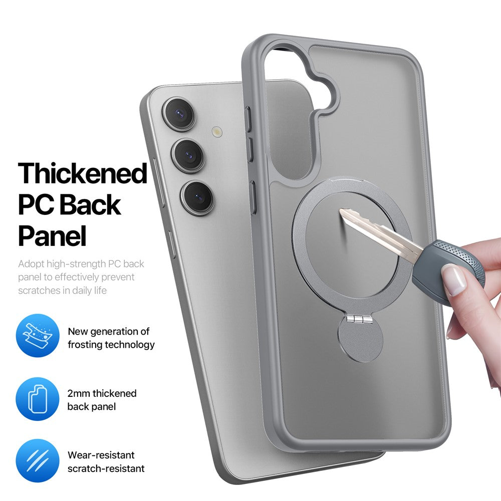 DUX DUCIS For Samsung Galaxy S25+ Case Yind Series PC+TPU Phone Cover Magnetic Case with Kickstand