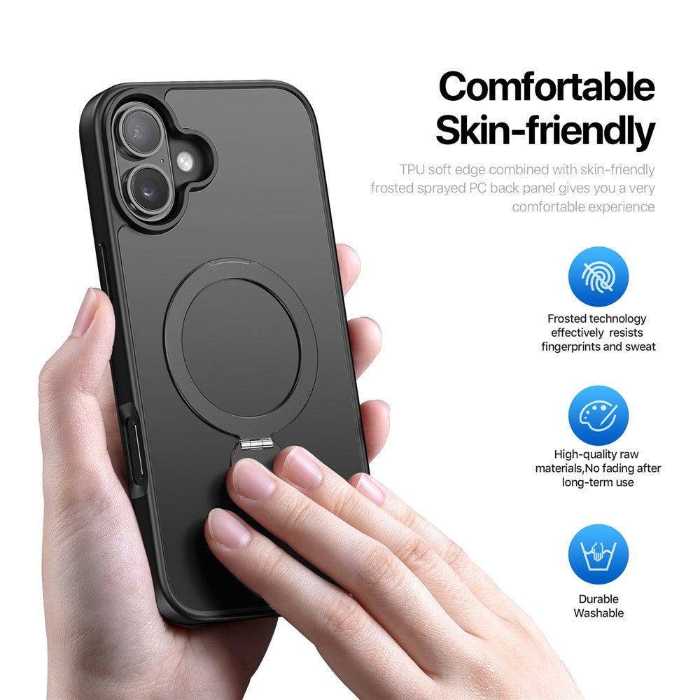 DUX DUCIS For iPhone 16 Plus Case  Yind Series PC+TPU Phone Cover Compatible with MagSafe with Kickstand