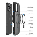 DUX DUCIS For iPhone 16 Pro Case  Yind Series PC+TPU Phone Cover Compatible with MagSafe with Kickstand