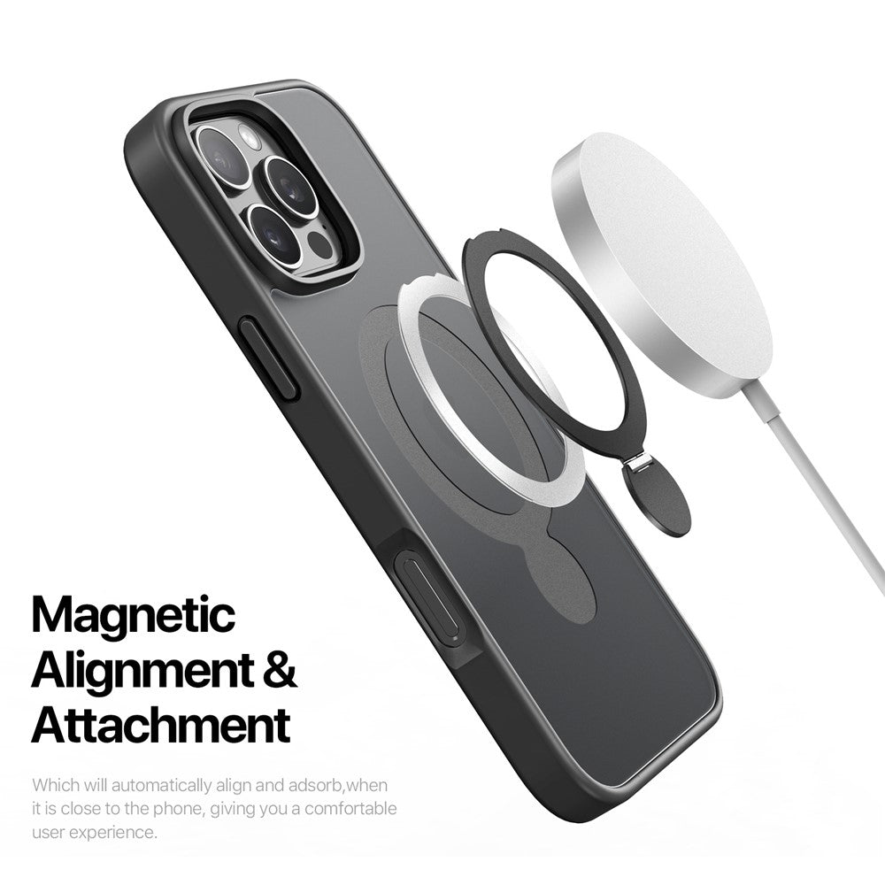 DUX DUCIS For iPhone 16 Pro Case  Yind Series PC+TPU Phone Cover Compatible with MagSafe with Kickstand