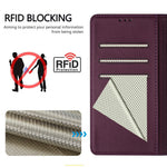 Til Motorola Edge 60 Neo 5G / Edge 50 Neo 5G / Moto S50 5G / ThinkPhone 25 5G Etui Præget Honeycomb RFID-blokerende Lædertelefoncover med Rem