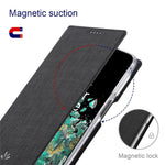 VILI DMX-serien för OnePlus 10T 5G / Ace Pro 5G Kortplats Folio Flip-fodral Magnetiskt självabsorberande PU-läderfodral