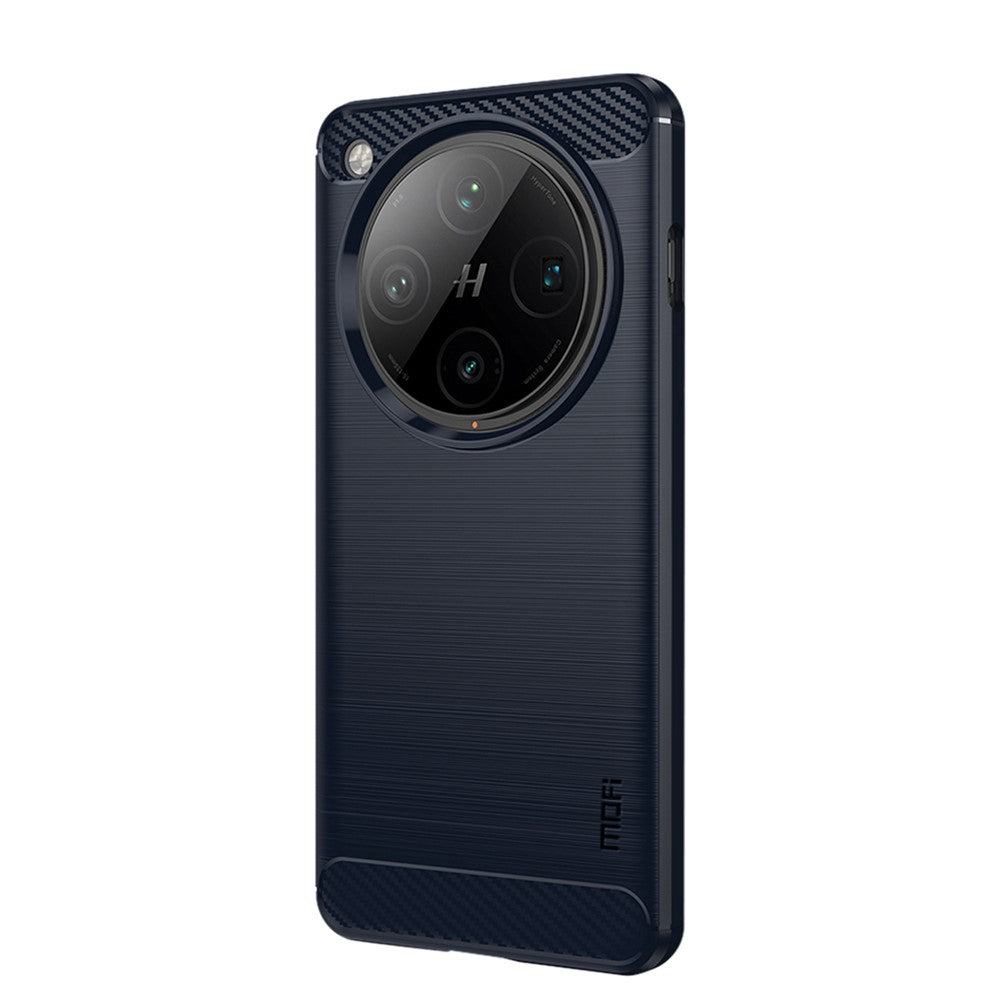 MOFI För Oppo Find X8 Pro 5G Bakstycke Borstad Textur Kolfiber Mjukt TPU-skal