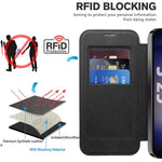 For Samsung Galaxy S25 Magnetic Case RFID Blocking Leather Phone Cover