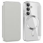 For Samsung Galaxy S25 Magnetic Case RFID Blocking Leather Phone Cover