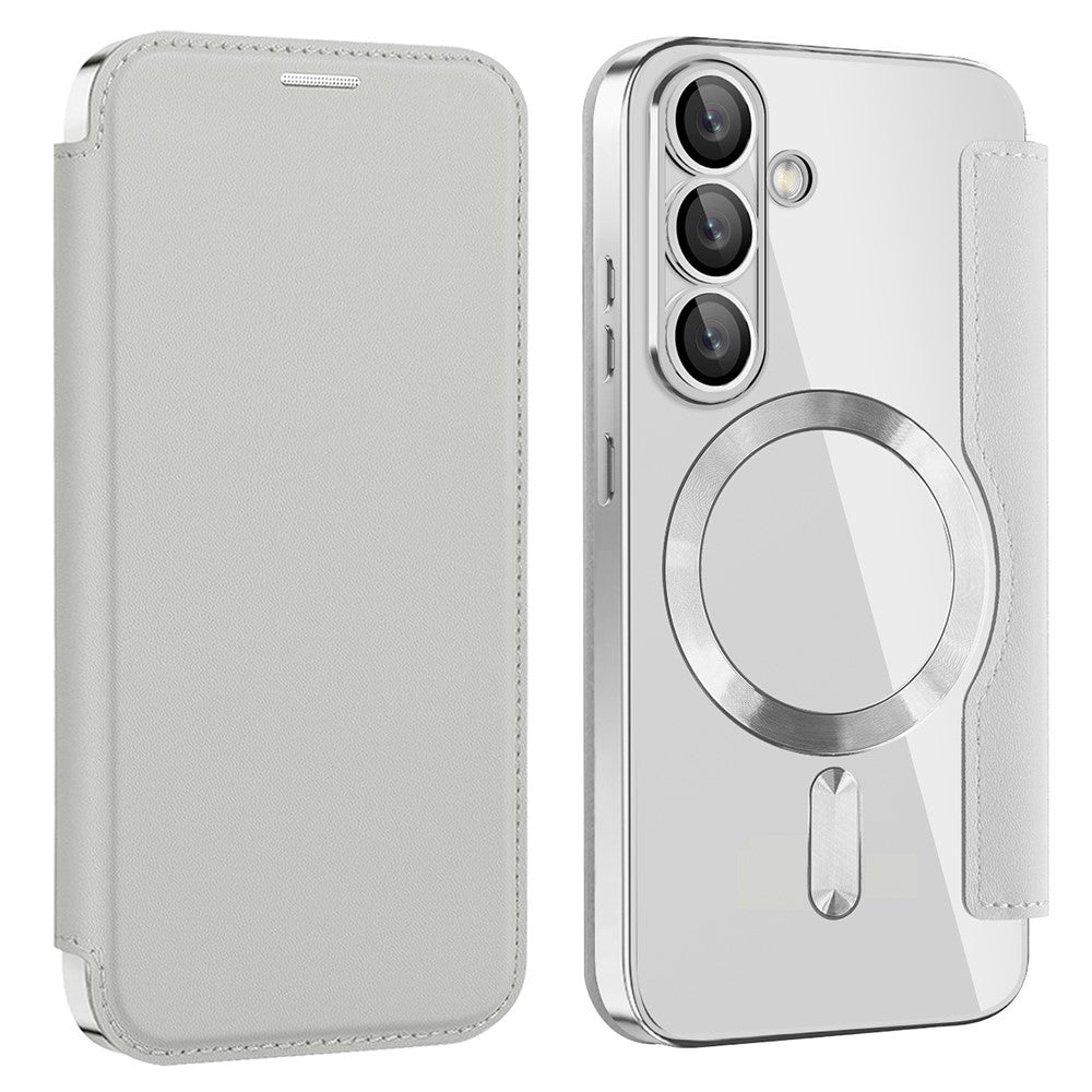For Samsung Galaxy S25 Magnetic Case RFID Blocking Leather Phone Cover