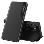 For Samsung Galaxy S25 Case View Window PU Leather Stand Cover
