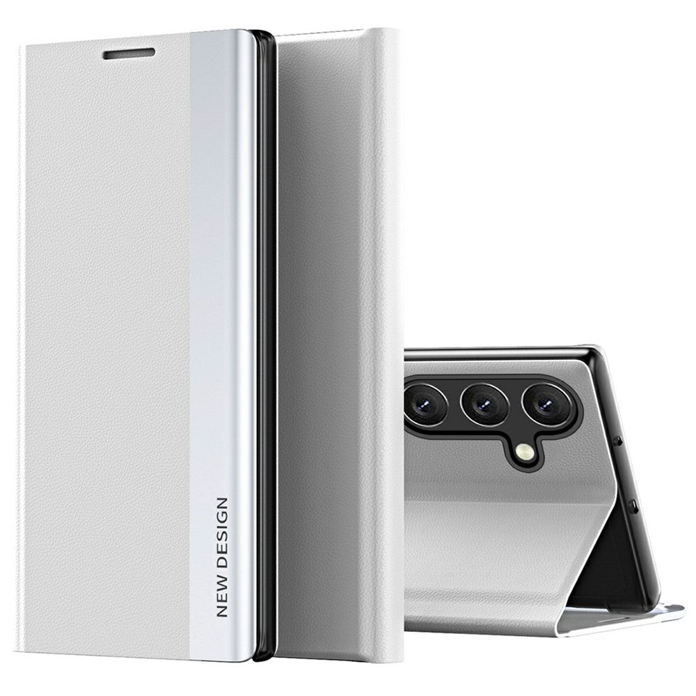 For Samsung Galaxy S25+ Case Anti-Drop Leather Phone Cover with Stand