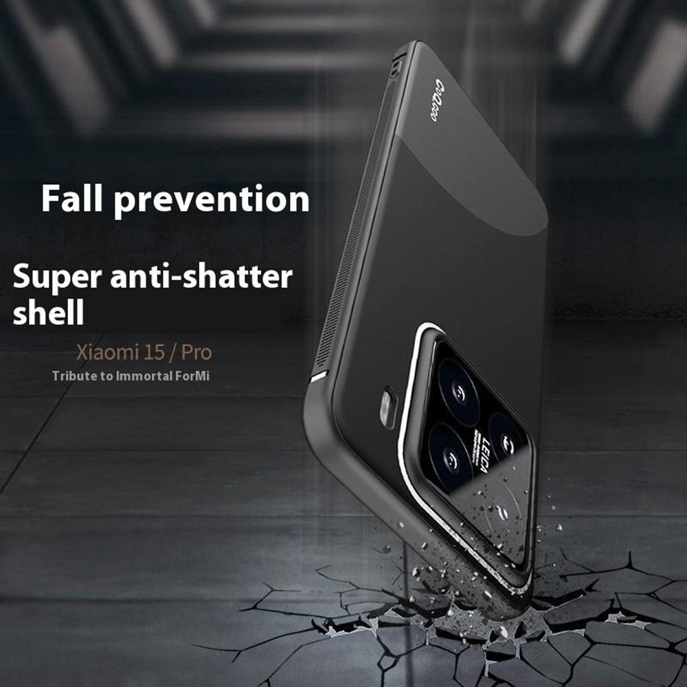 Q.COO For Xiaomi 15 TPU Case Contrast Color Skin-Touch Phone Cover