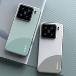 Q.COO For Xiaomi 15 TPU Case Contrast Color Skin-Touch Phone Cover