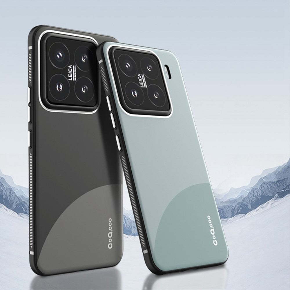 Q.COO TPU-cover til Xiaomi 15, kontrastfarvet mobilbeskyttelse med hudvenlig overflade