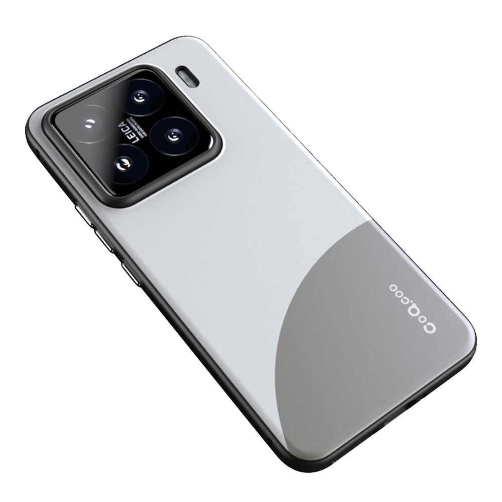 Q.COO TPU-cover til Xiaomi 15, kontrastfarvet mobilbeskyttelse med hudvenlig overflade