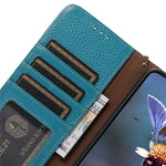 For Xiaomi Redmi Note 14 Pro 4G Case RFID Blocking Genuine Cow Leather Phone Cover Litchi Texture