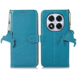 For Xiaomi Redmi Note 14 Pro+ 5G / Note 14 Pro 5G / Poco X7 5G Case RFID Blocking Genuine Cow Leather Phone Cover Litchi Texture
