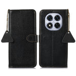 For Xiaomi Redmi Note 14 Pro+ 5G / Note 14 Pro 5G / Poco X7 5G Case RFID Blocking Genuine Cow Leather Phone Cover Litchi Texture