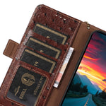 For Xiaomi Redmi Note 14 Pro+ 5G / 14 Pro 5G / Poco X7 5G Case RFID Blocking Genuine Cow Leather Phone Case Ostrich Texture