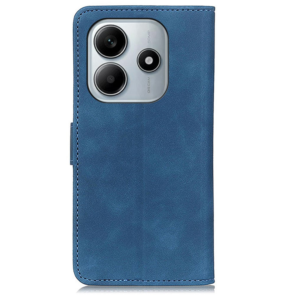 KHAZNEH For Xiaomi Redmi Note 14 4G (163.25mm) Wallet Case PU Leather Phone Cover Retro Texture