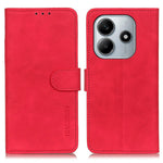 KHAZNEH For Xiaomi Redmi Note 14 4G (163.25mm) Wallet Case PU Leather Phone Cover Retro Texture