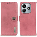 KHAZNEH Plånboksfodral för Xiaomi Redmi Note 14 4G (163,25 mm) med läderstruktur och flipfodral
