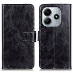 Xiaomi Redmi Note 14 4G (163.25mm) Läderfodral Plånboksfodral mobilfodral Crazy Horse Texture